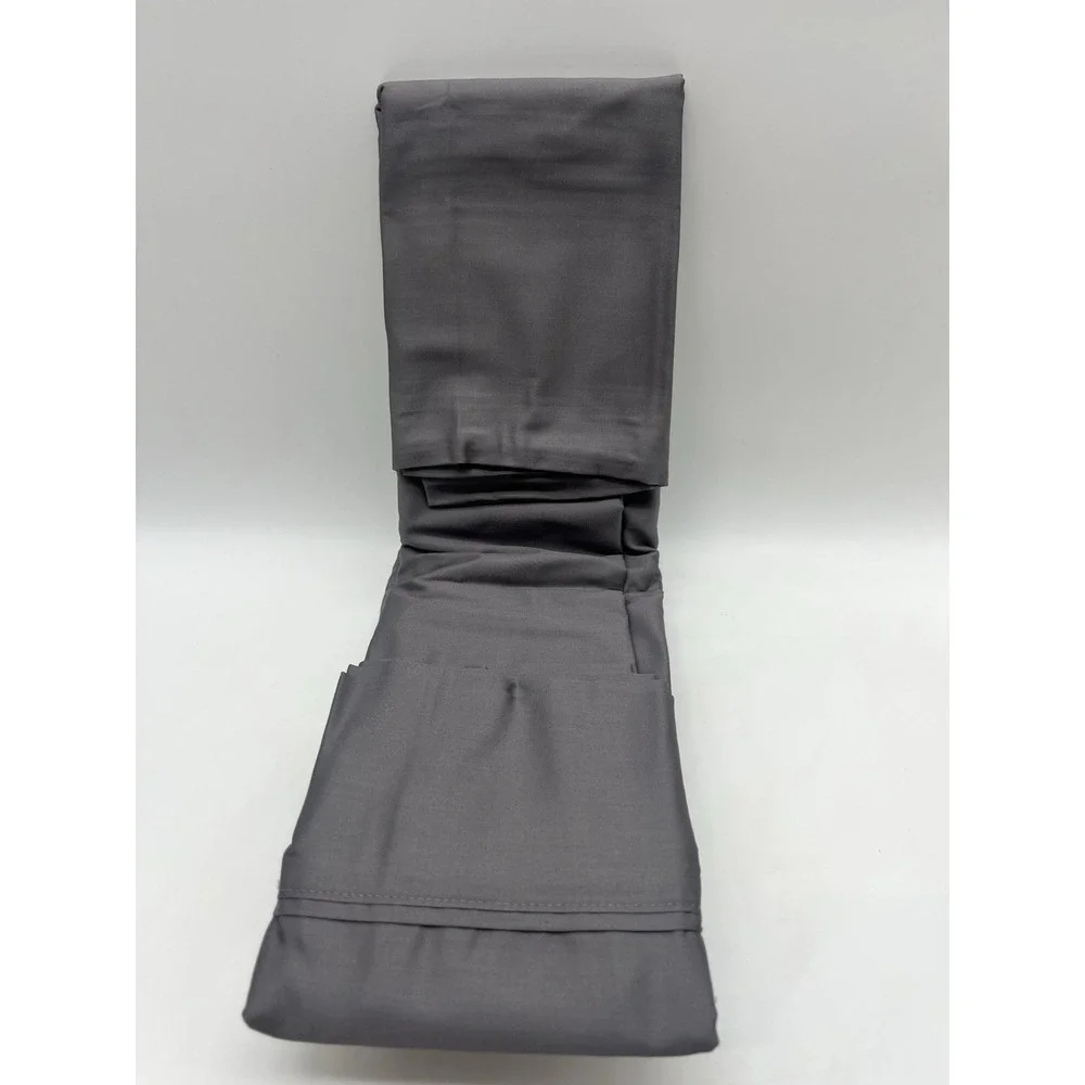 Lot 2 Ralph Lauren Dunham Sateen Standard Pillowcases Charcoal Gray 100% Cotton